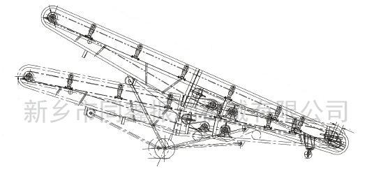 可移動升降式皮帶輸送機(jī)產(chǎn)品外形示意圖-新鄉(xiāng)市同鑫振動機(jī)械